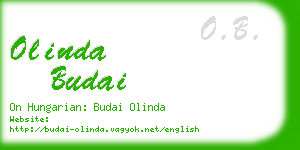 olinda budai business card